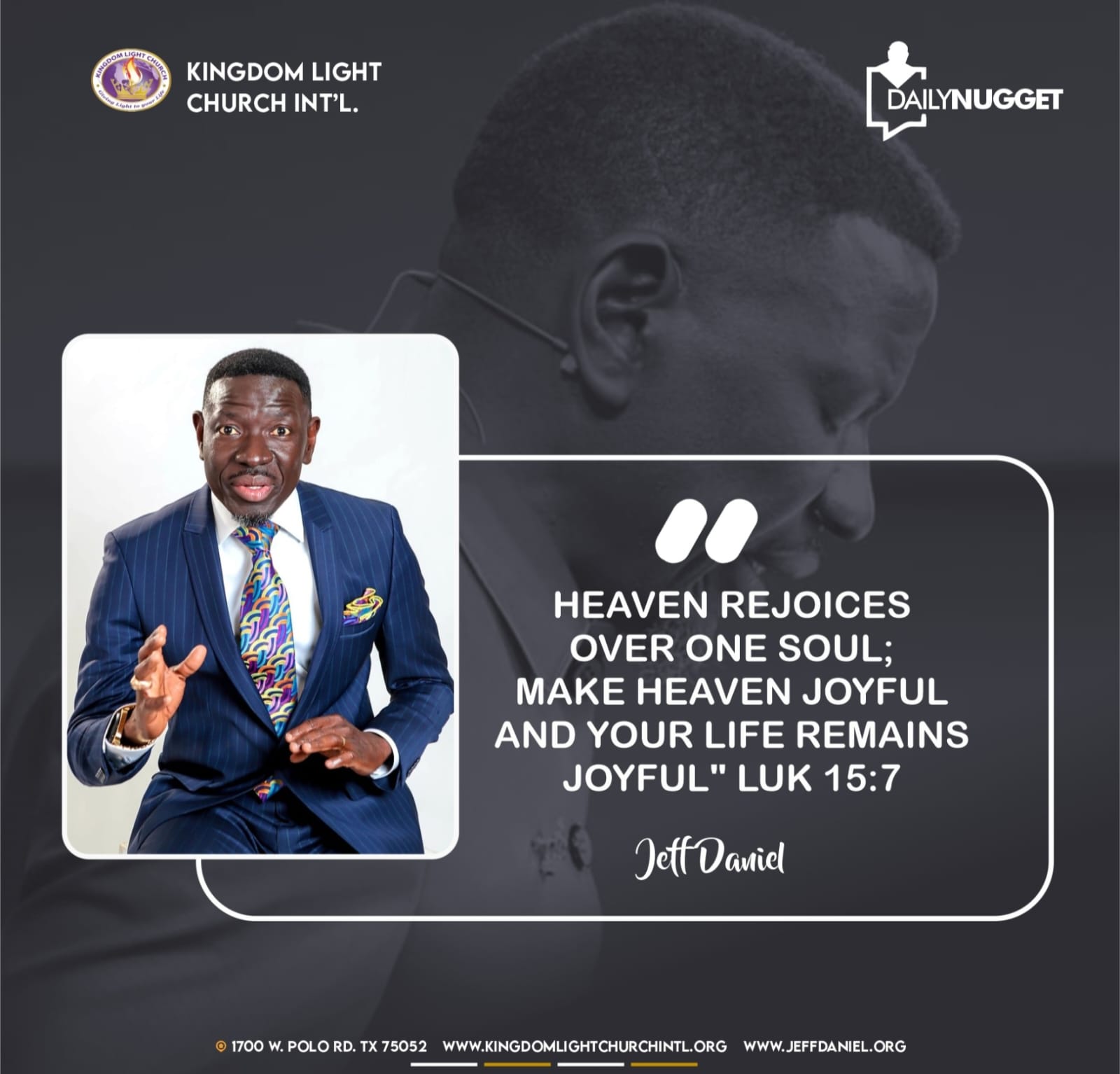 MAKE HEAVEN JOYFUL DAILY THIS YEAR